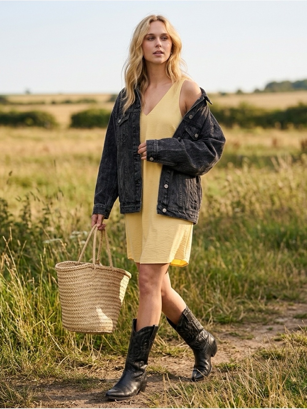 Reitmans Yellow V-Neck Shift Dress - Small - Summer Staples